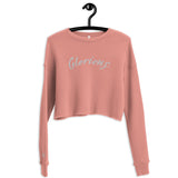 Glorious Embroidered Crop Sweatshirt